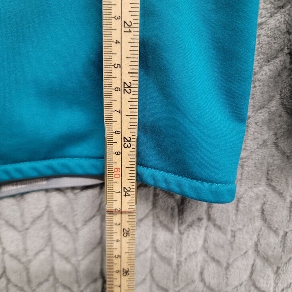 Nike Livestrong Running Jacket Full Zip Reflective Accents Teal Women’s Large‎ - Picture 6 of 12